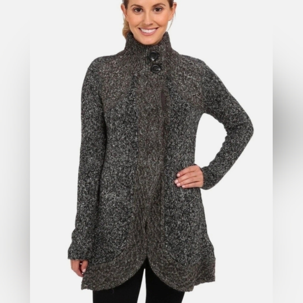 Prana Gray Knit Sweater